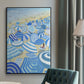 Sky Blue Beach - Floater Framed Canvas Print