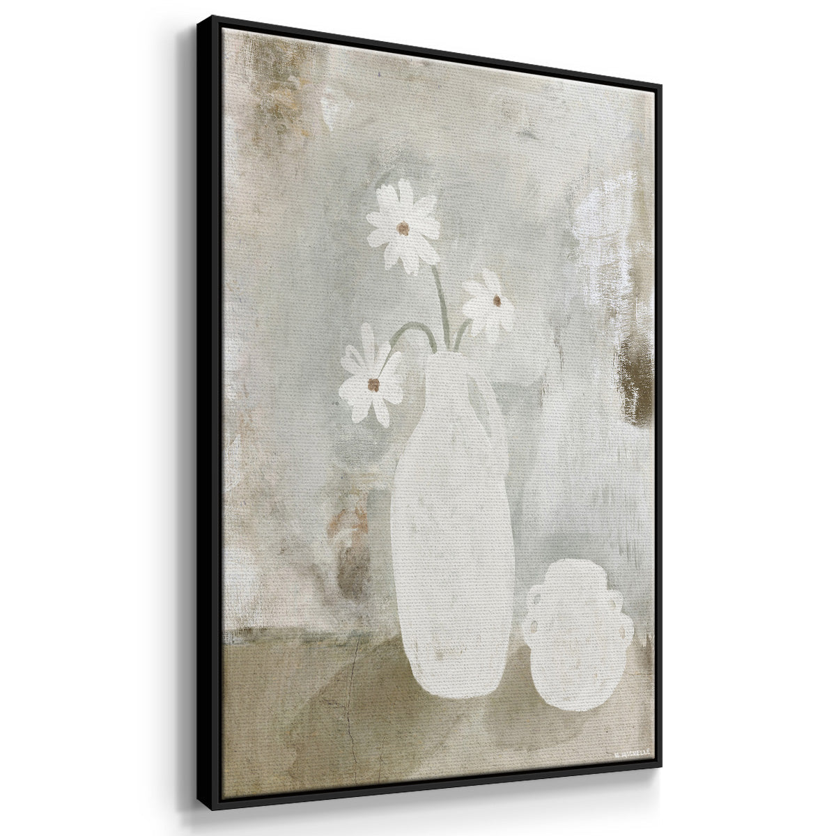 Sunday Blooms - Floater Framed Canvas Print