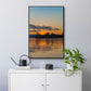 Molten Gold - Floater Framed Canvas Print