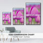 Magenta Stem - Floater Framed Canvas Print