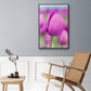 Magenta Stem - Floater Framed Canvas Print
