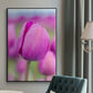 Magenta Stem - Floater Framed Canvas Print