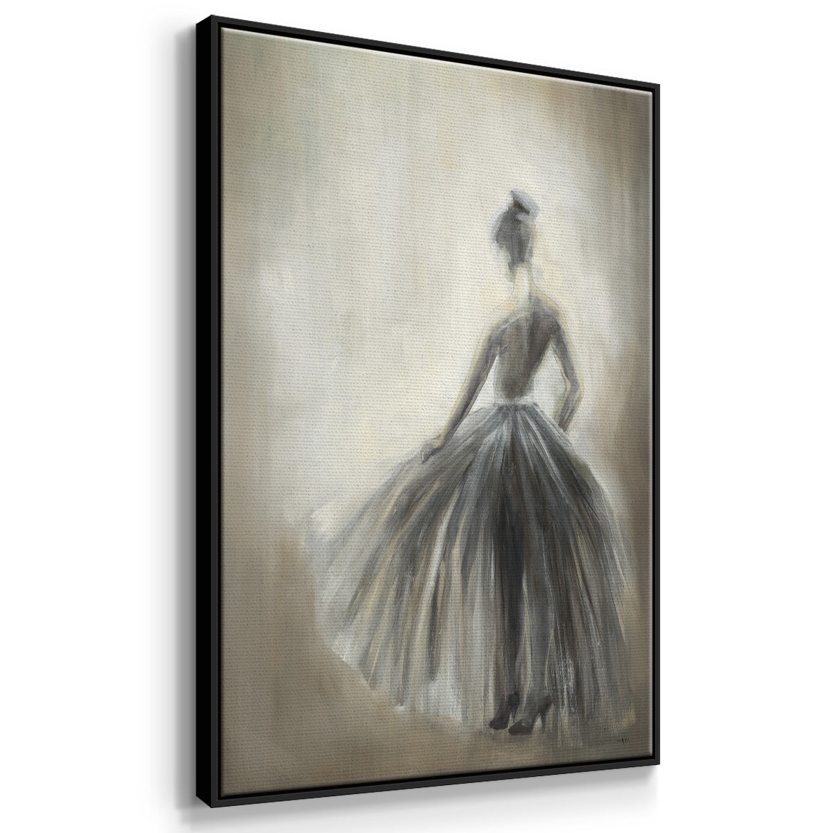Over in the Light - Floater Framed Canvas Print
