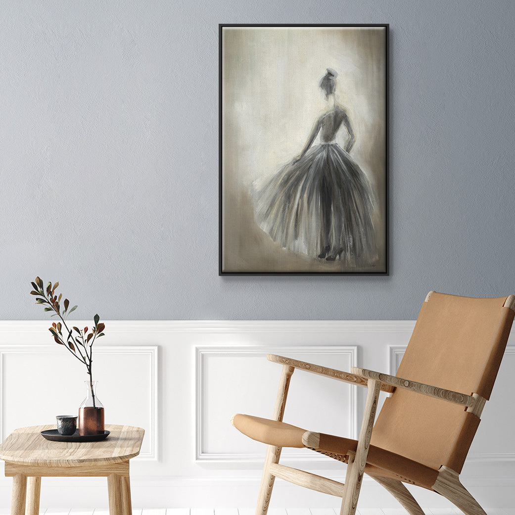Over in the Light - Floater Framed Canvas Print