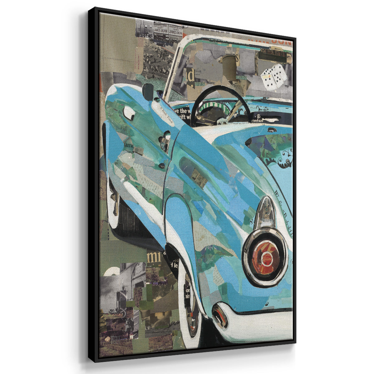 Thunderbird - Floater Framed Canvas Print