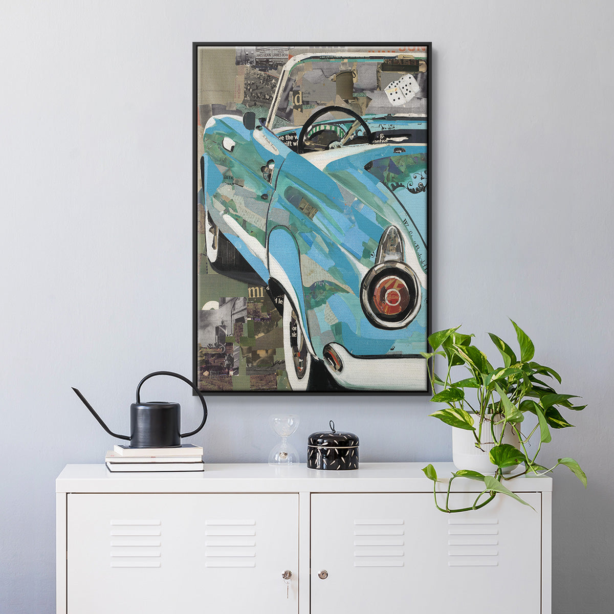 Thunderbird - Floater Framed Canvas Print