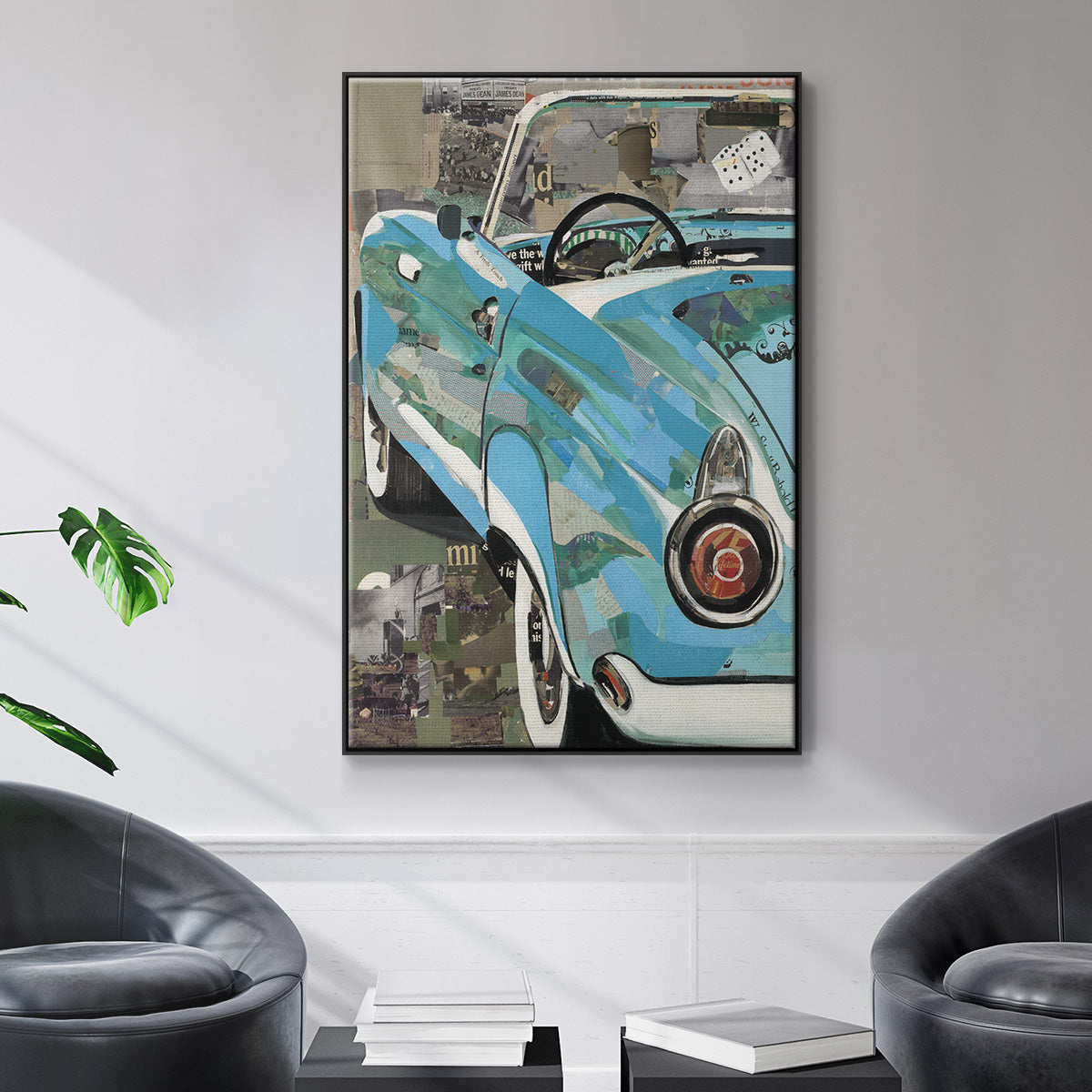 Thunderbird - Floater Framed Canvas Print