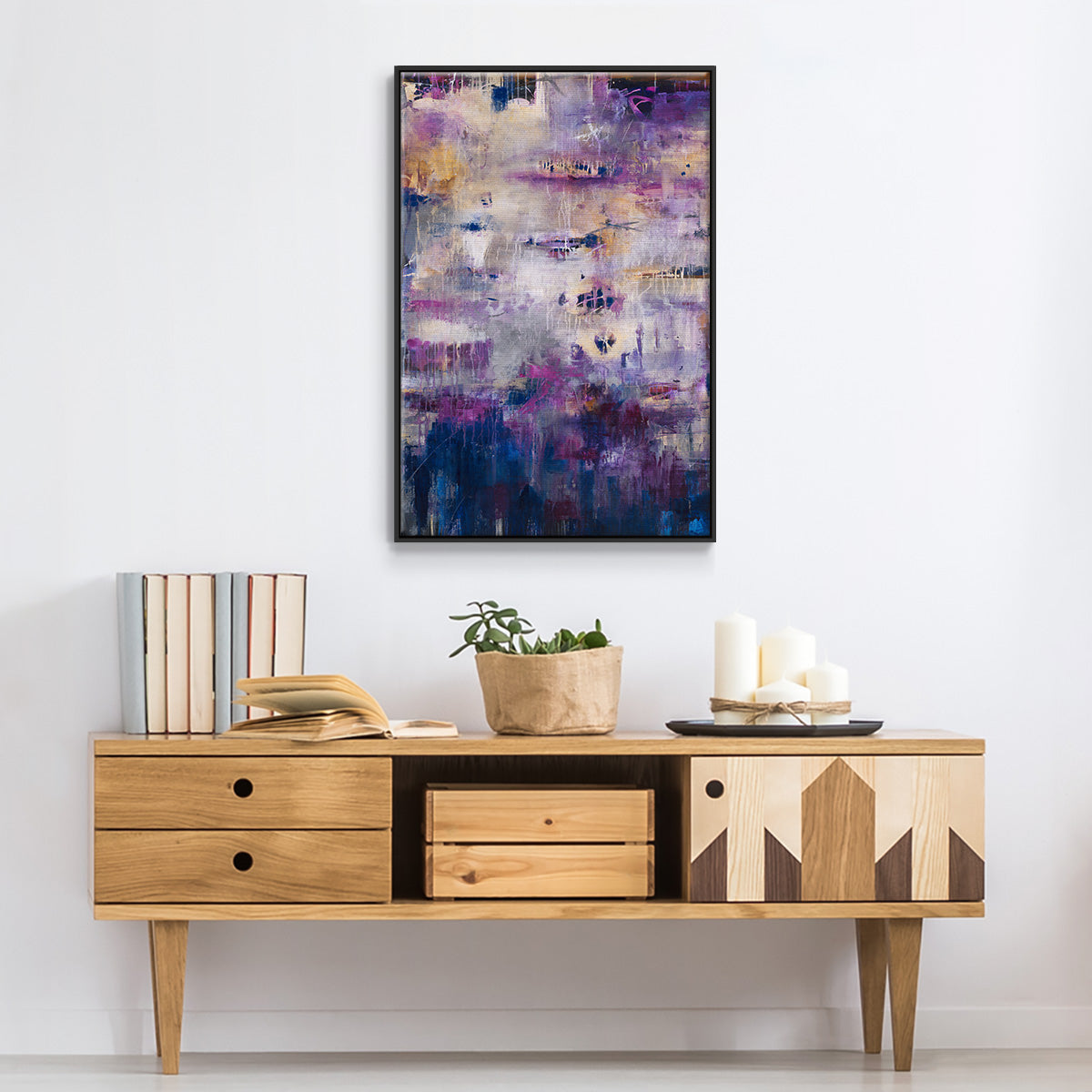 Culture Clash - Floater Framed Canvas Print