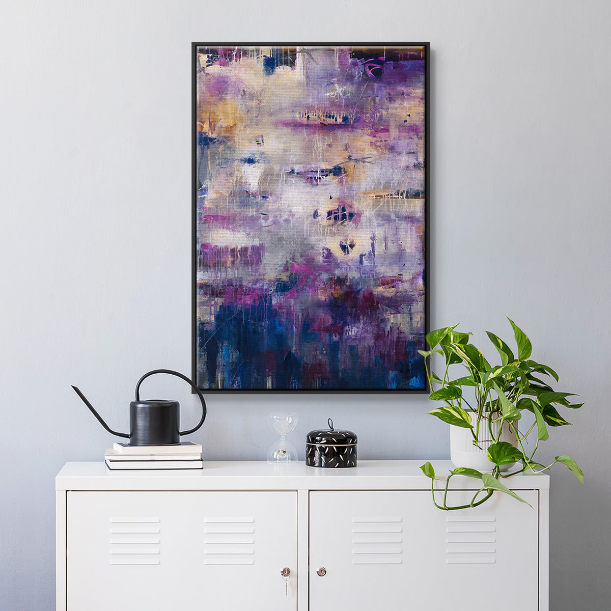 Culture Clash - Floater Framed Canvas Print