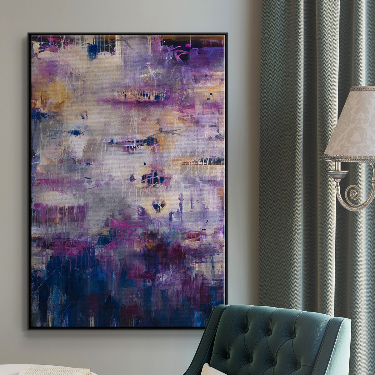 Culture Clash - Floater Framed Canvas Print