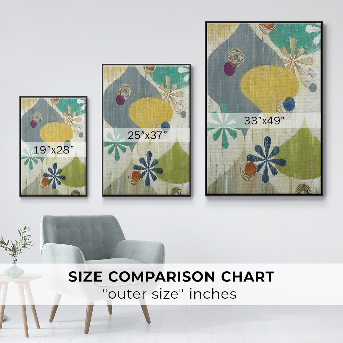 Asterisk - Floater Framed Canvas Print