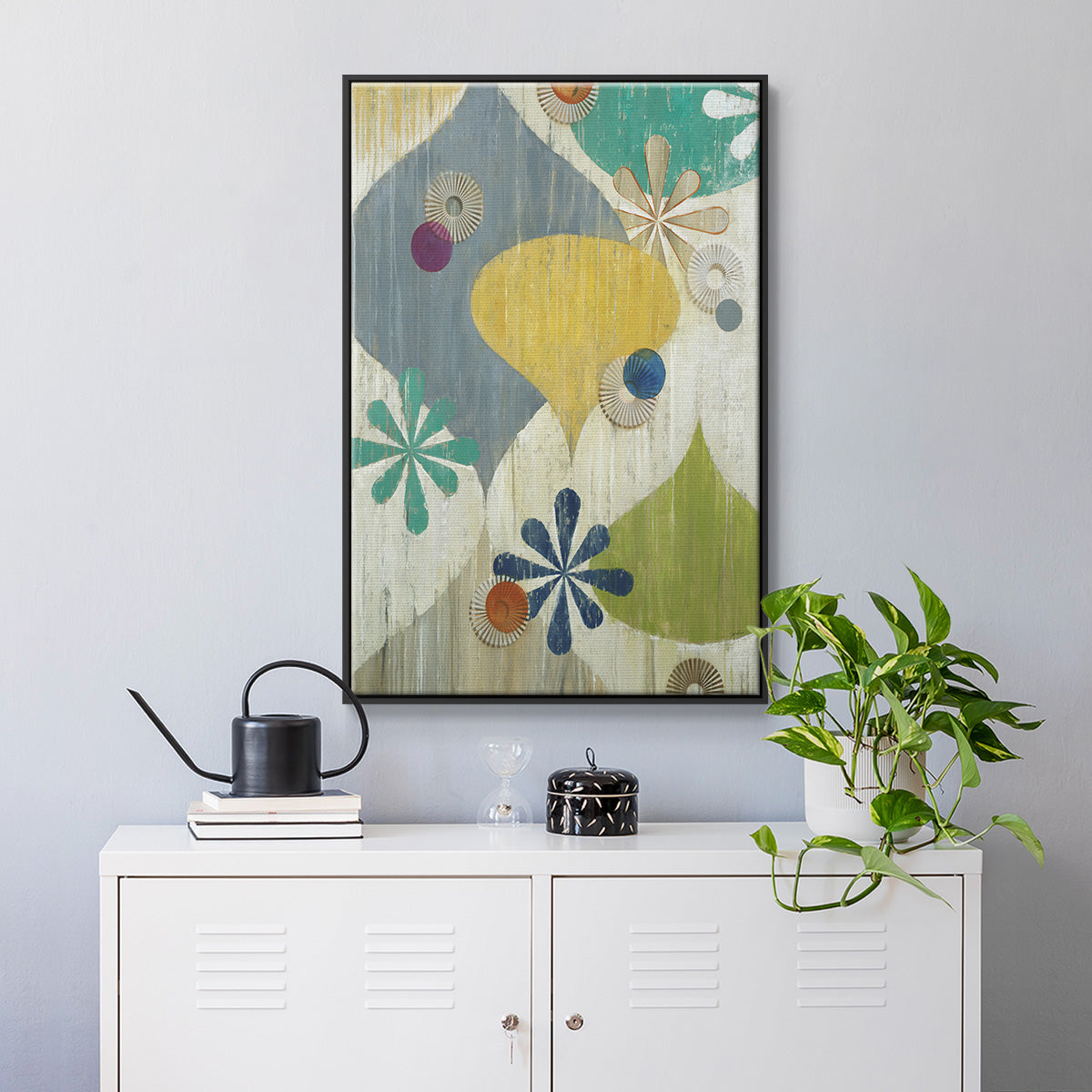 Asterisk - Floater Framed Canvas Print