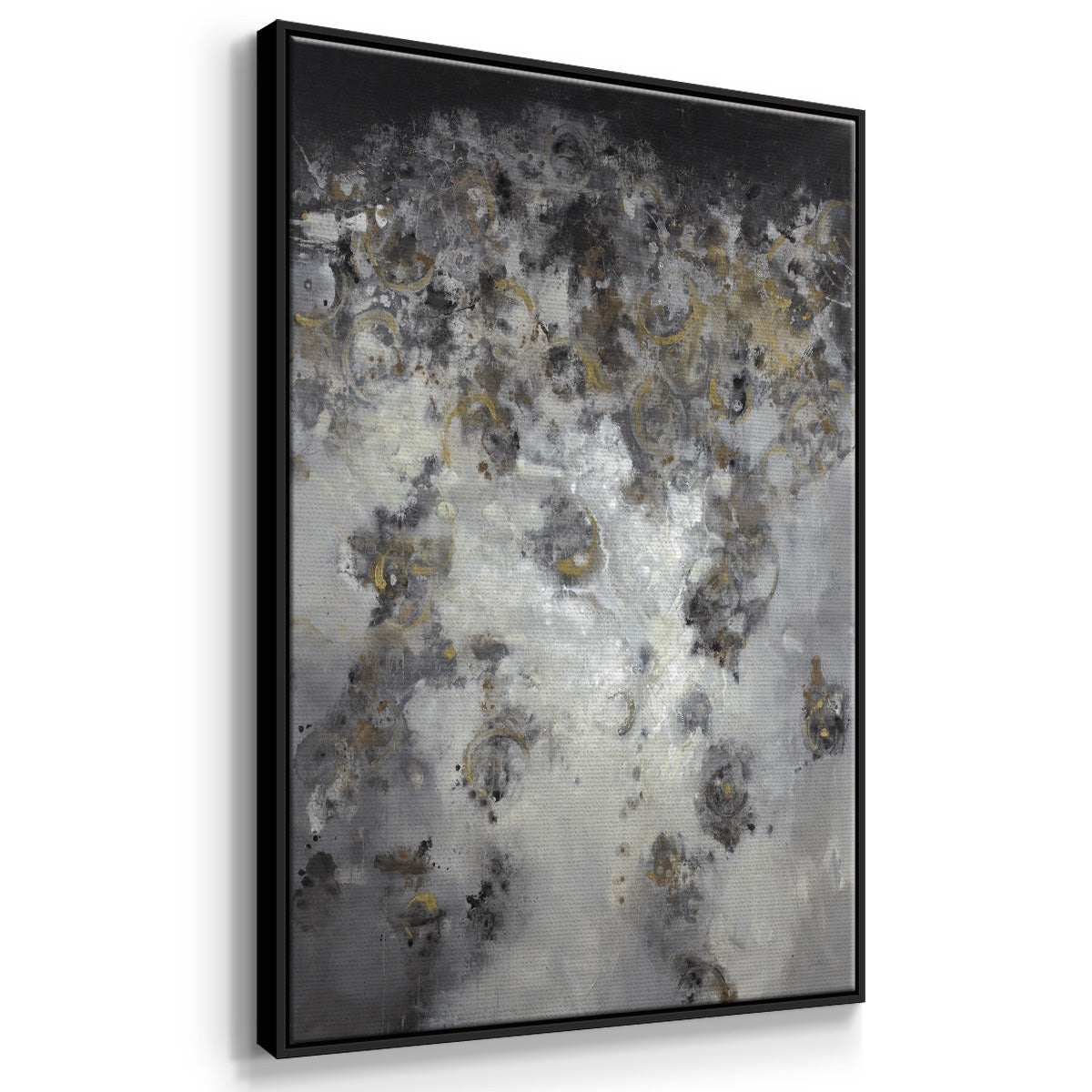 Meteor Showers - Floater Framed Canvas Print