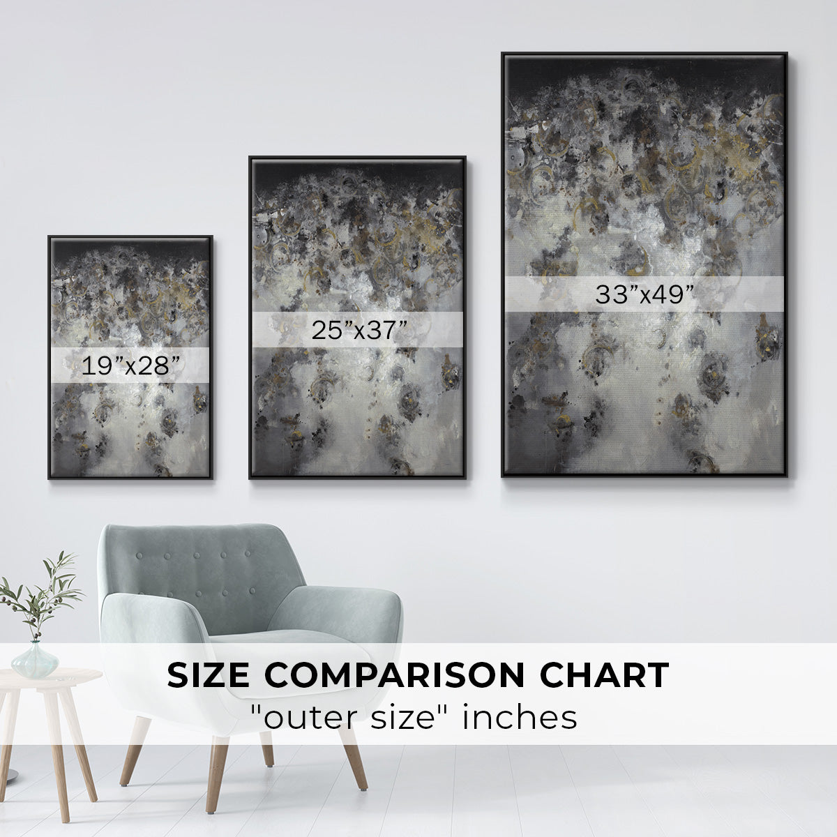 Meteor Showers - Floater Framed Canvas Print