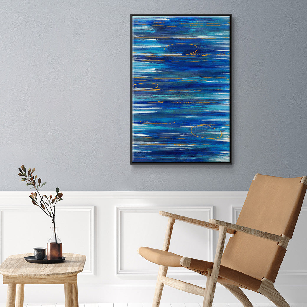 Waterworld - Floater Framed Canvas Print