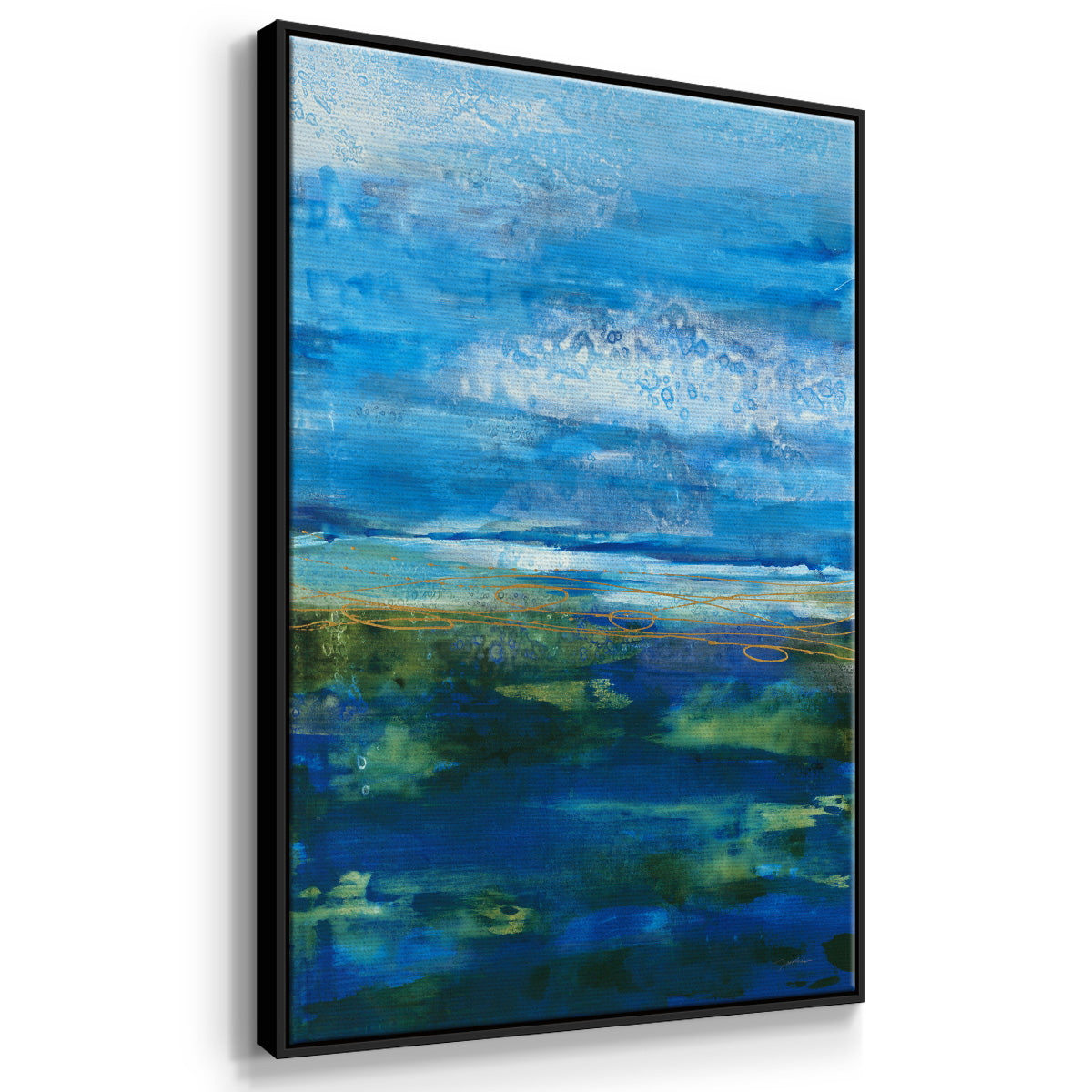 Island Groove - Floater Framed Canvas Print