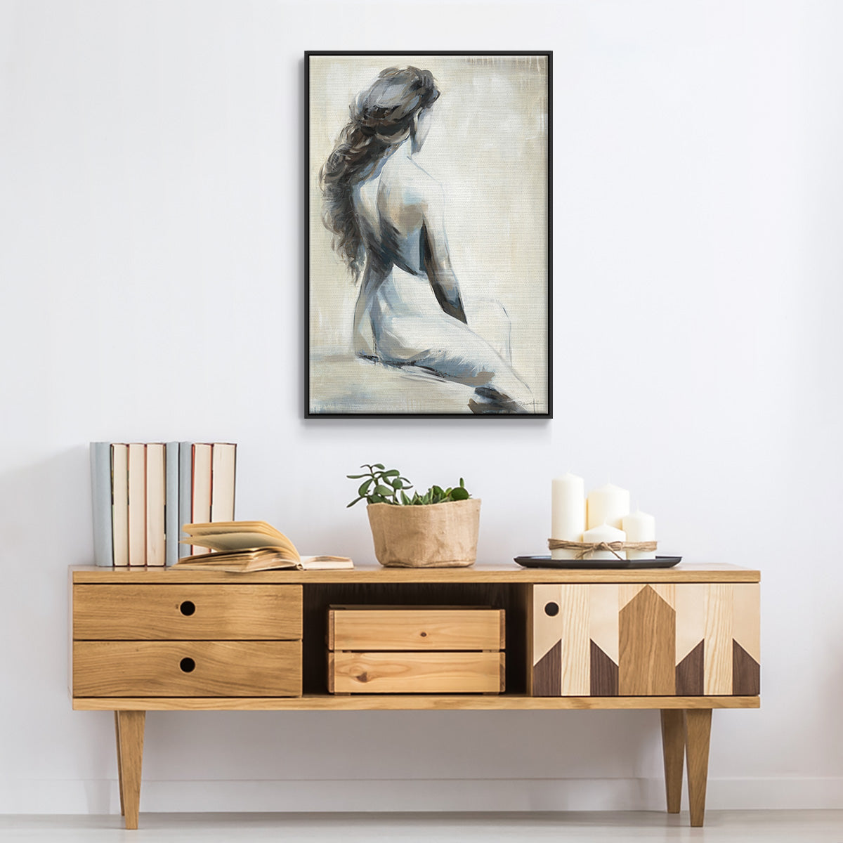 Song on the Wind - Floater Framed Canvas Print