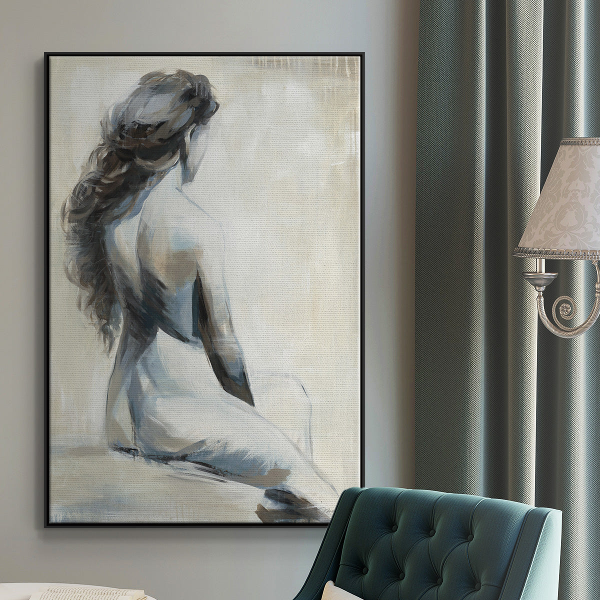 Song on the Wind - Floater Framed Canvas Print