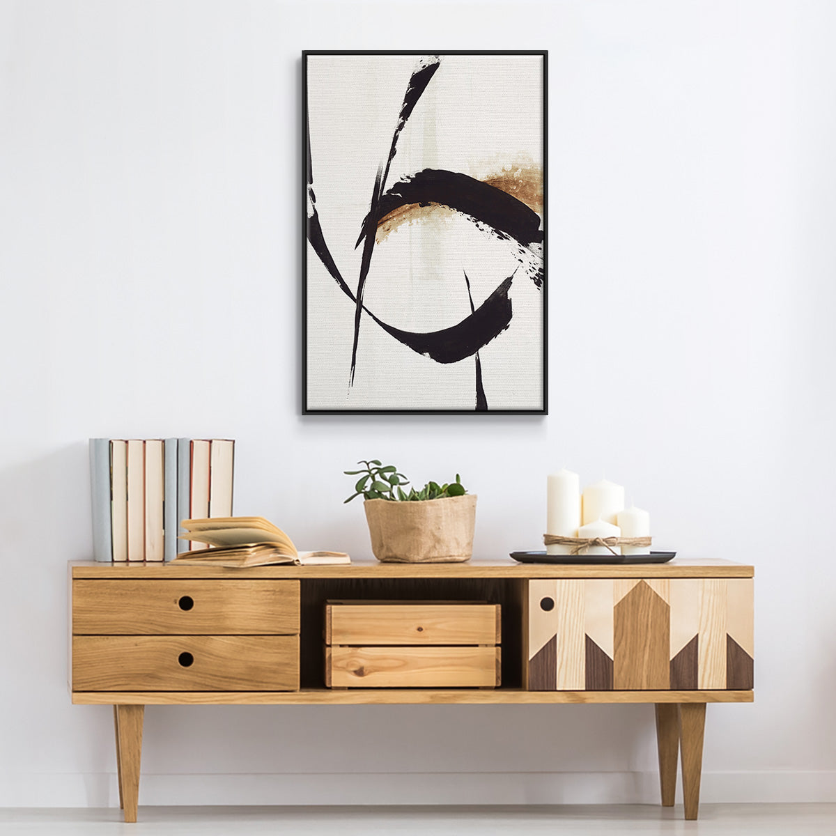 High Style I - Floater Framed Canvas Print