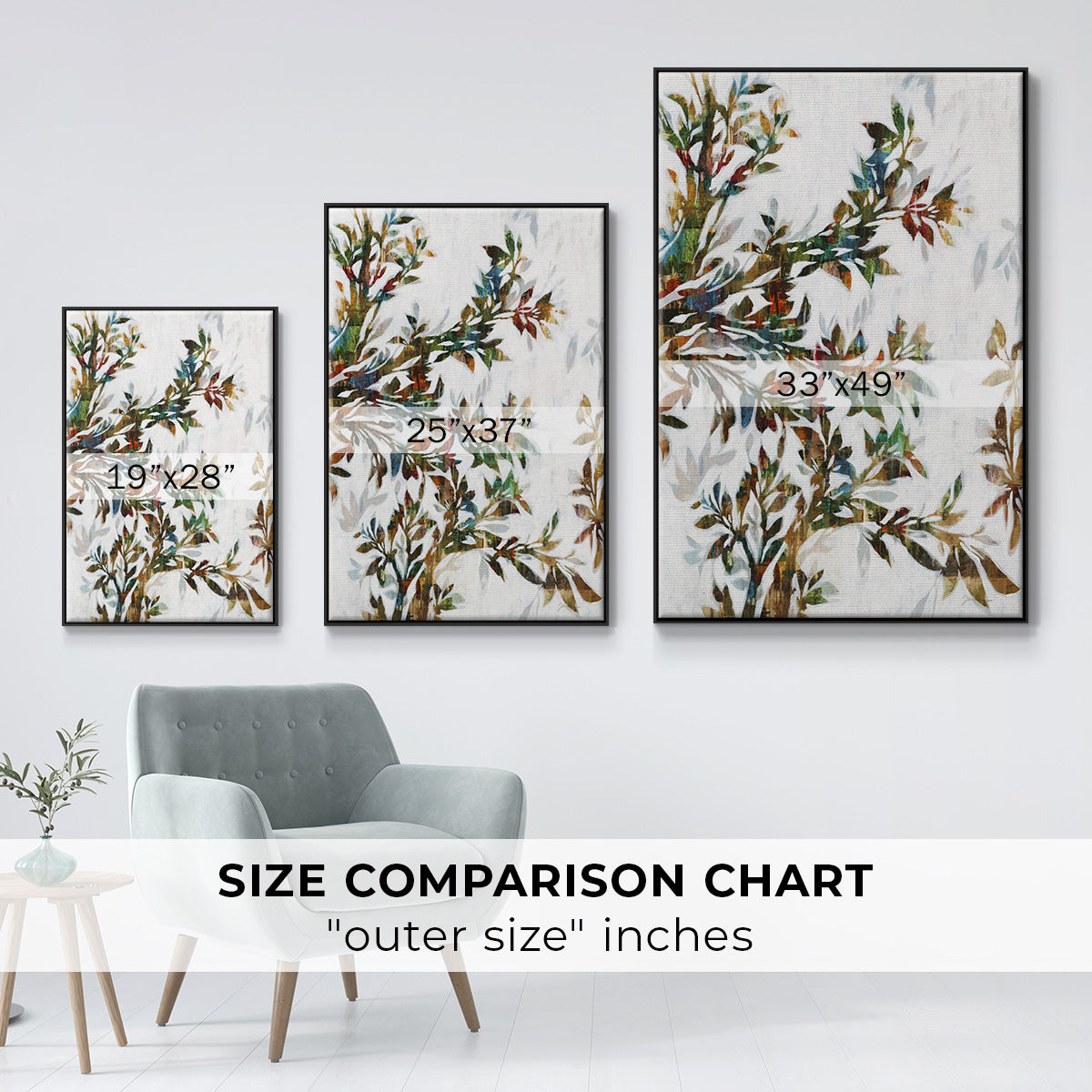 Tree of Life II - Floater Framed Canvas Print