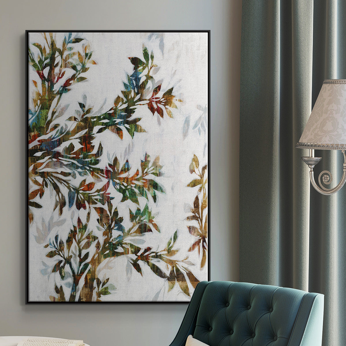 Tree of Life II - Floater Framed Canvas Print