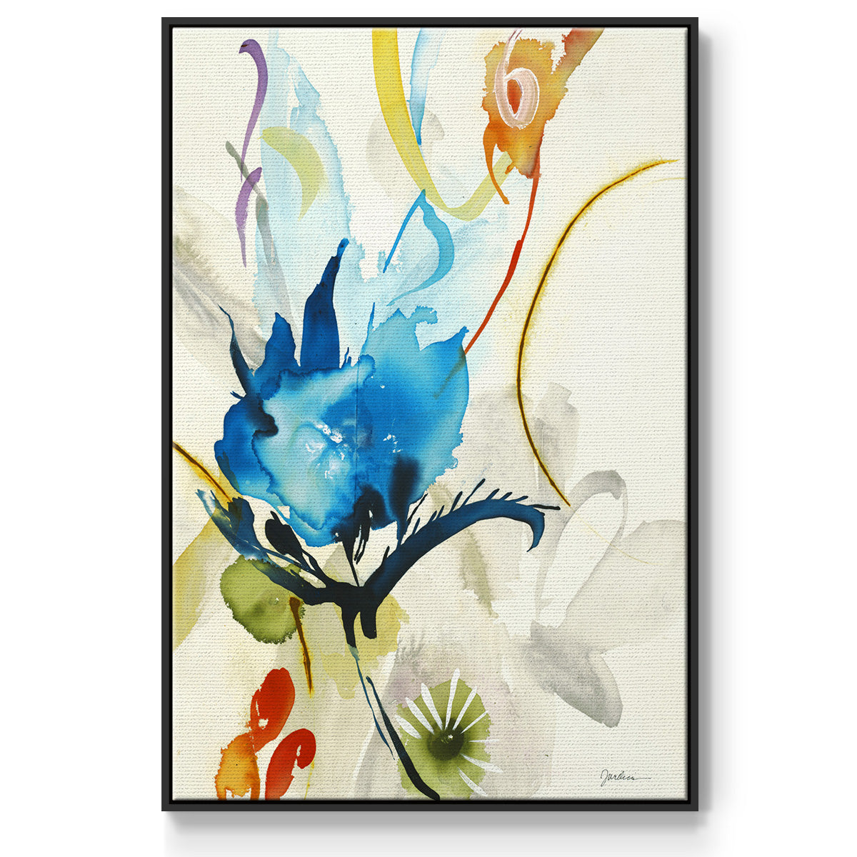 Local Color I - Floater Framed Canvas Print
