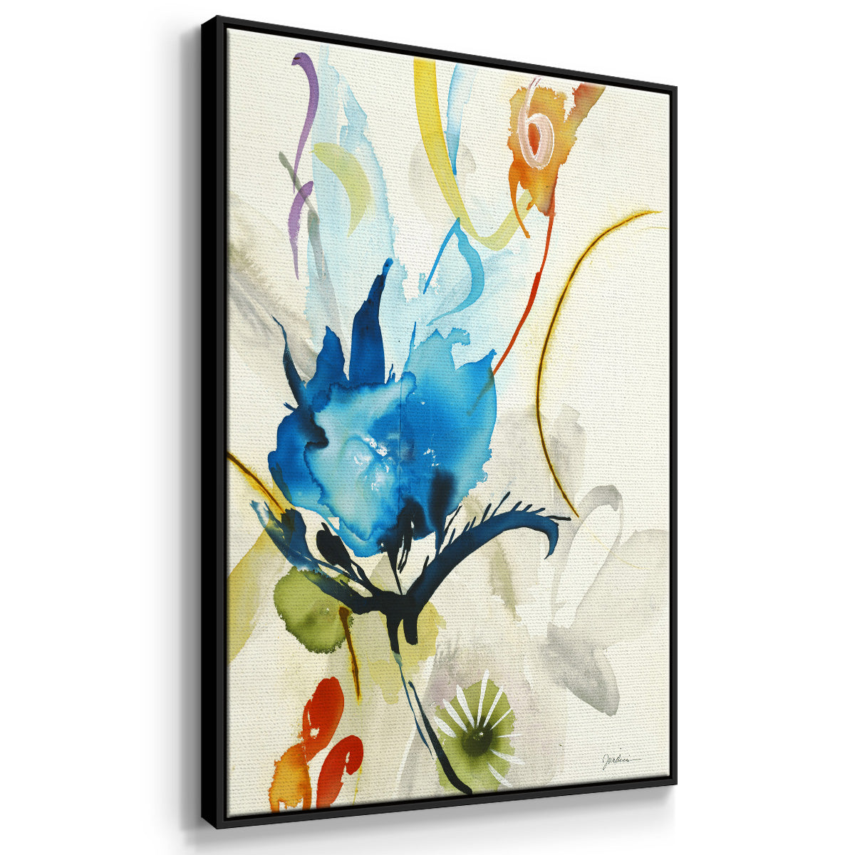Local Color I - Floater Framed Canvas Print