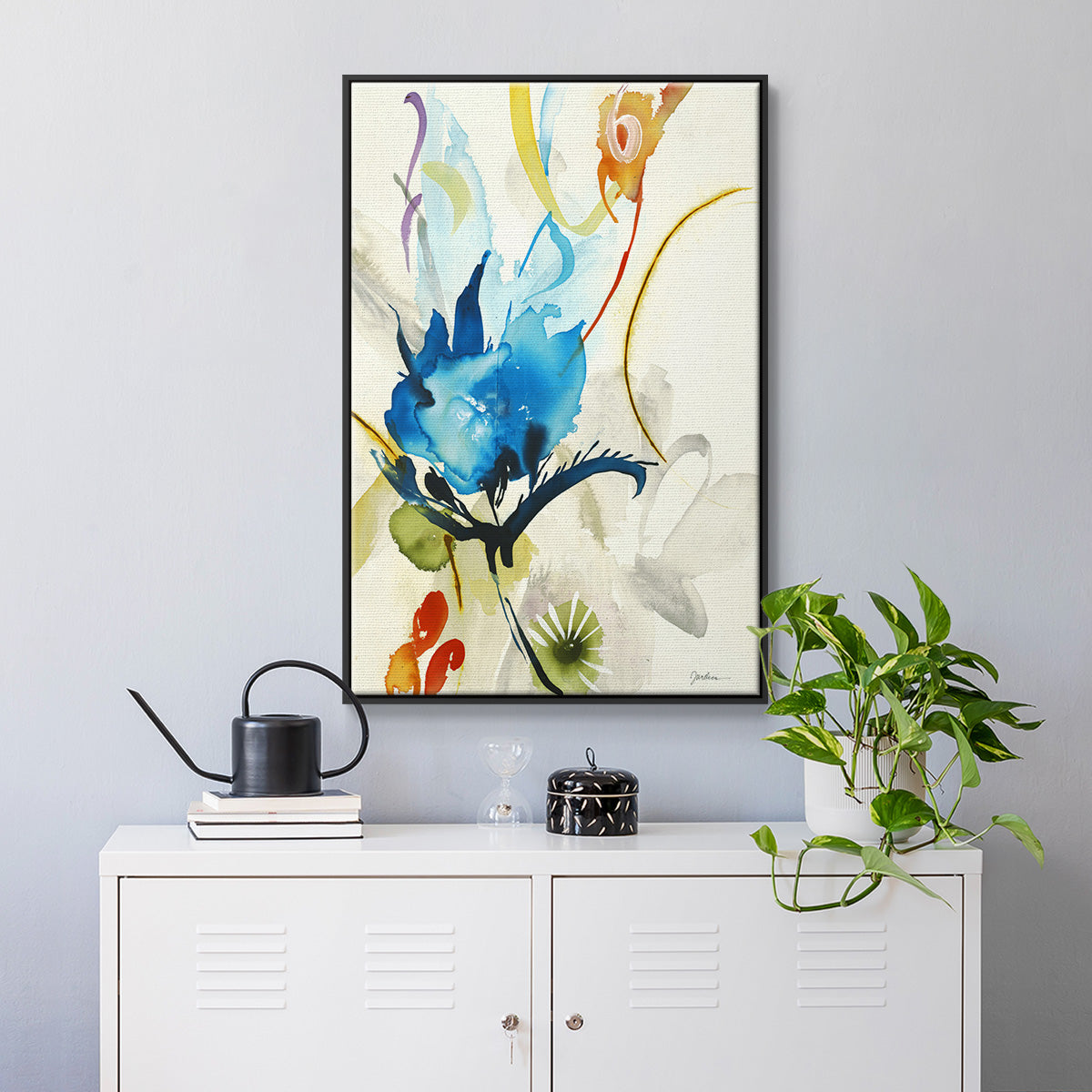 Local Color I - Floater Framed Canvas Print