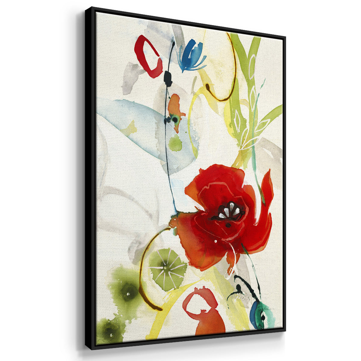 Local Color II - Floater Framed Canvas Print