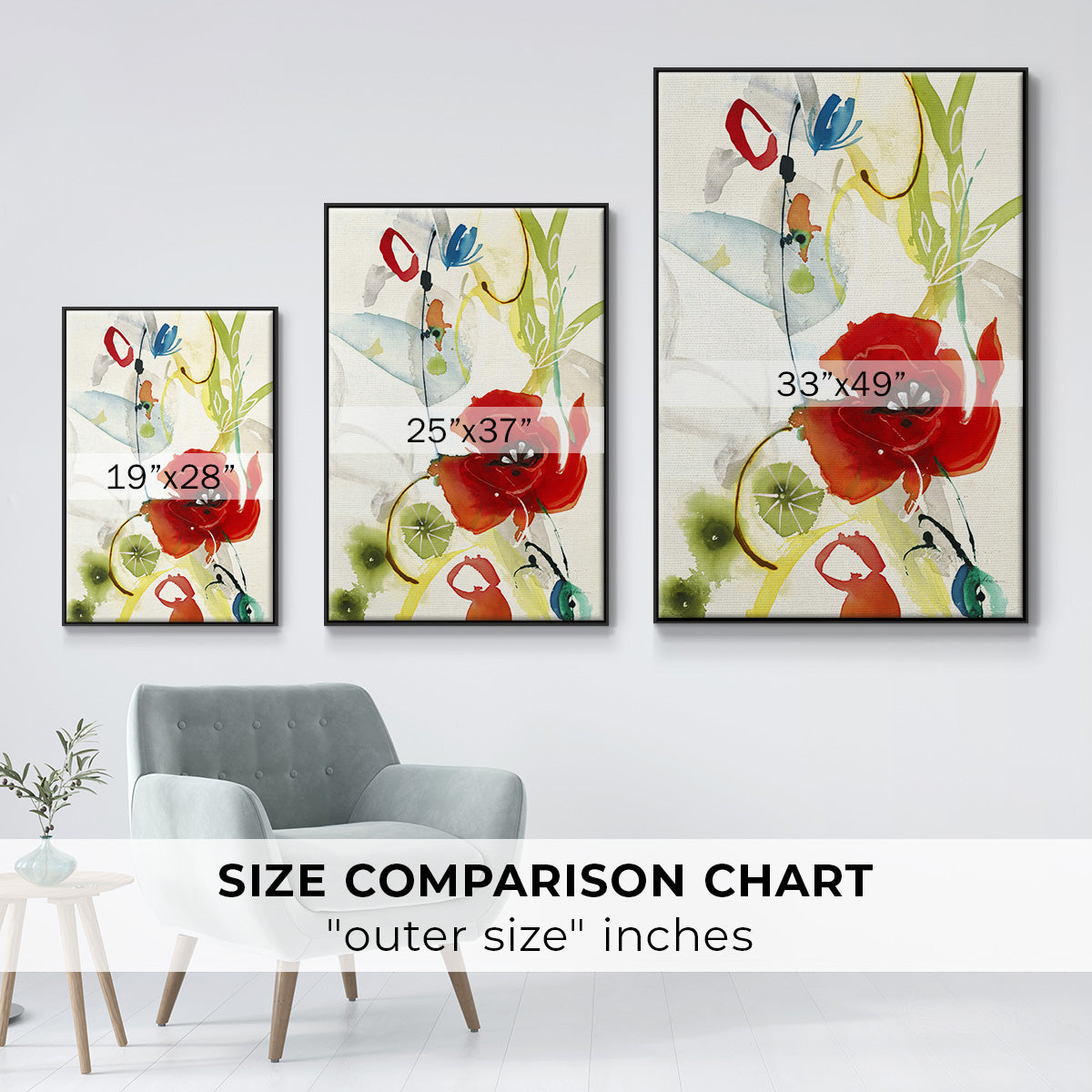 Local Color II - Floater Framed Canvas Print