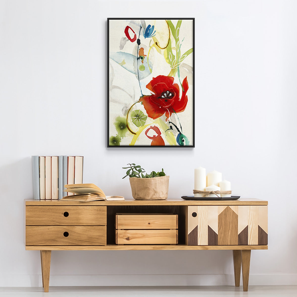 Local Color II - Floater Framed Canvas Print