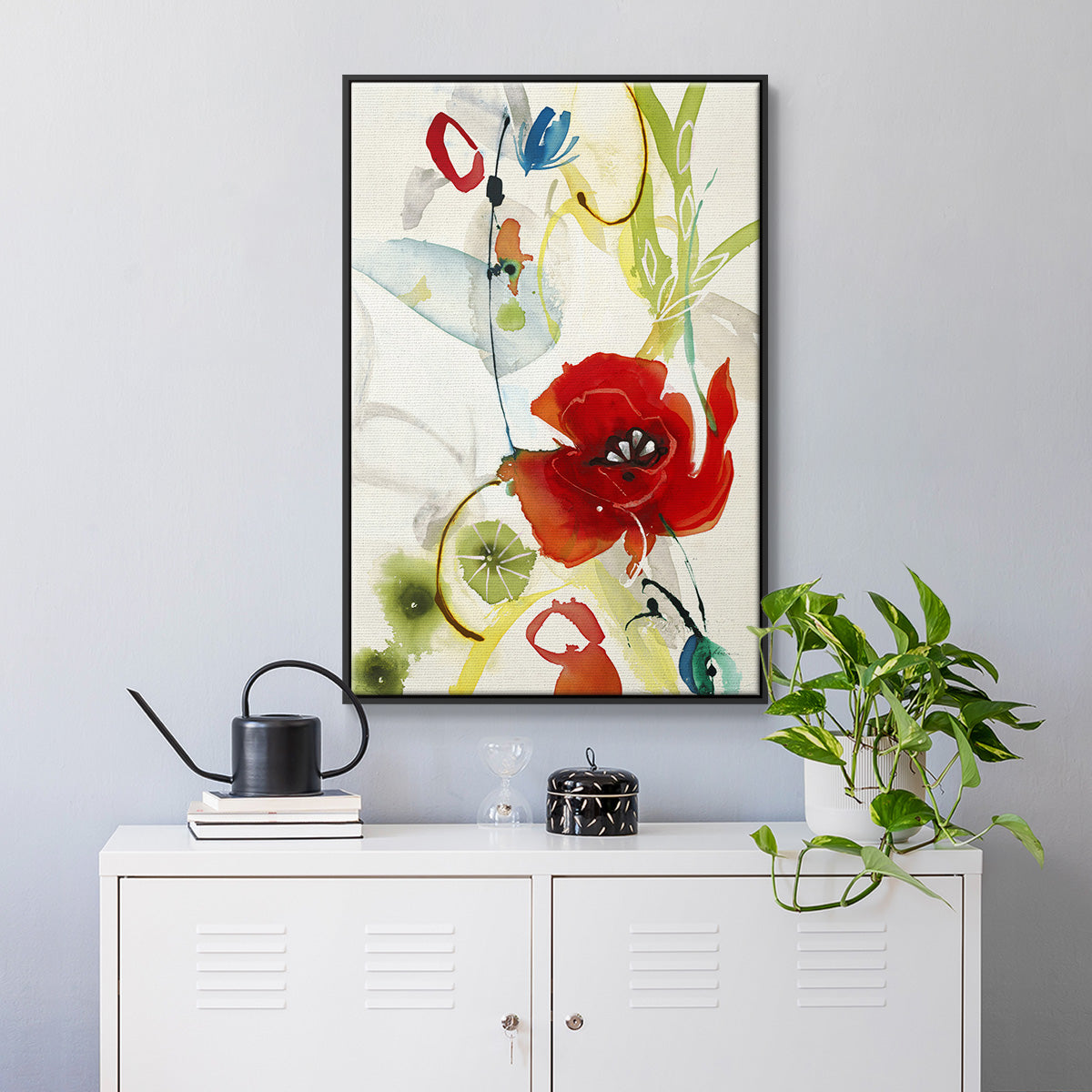 Local Color II - Floater Framed Canvas Print