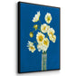 Ice Poppies - Floater Framed Canvas Print
