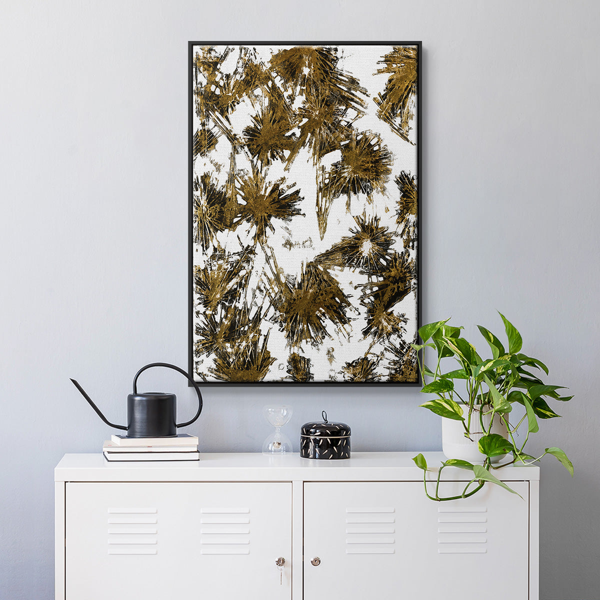 Fireworks - Floater Framed Canvas Print