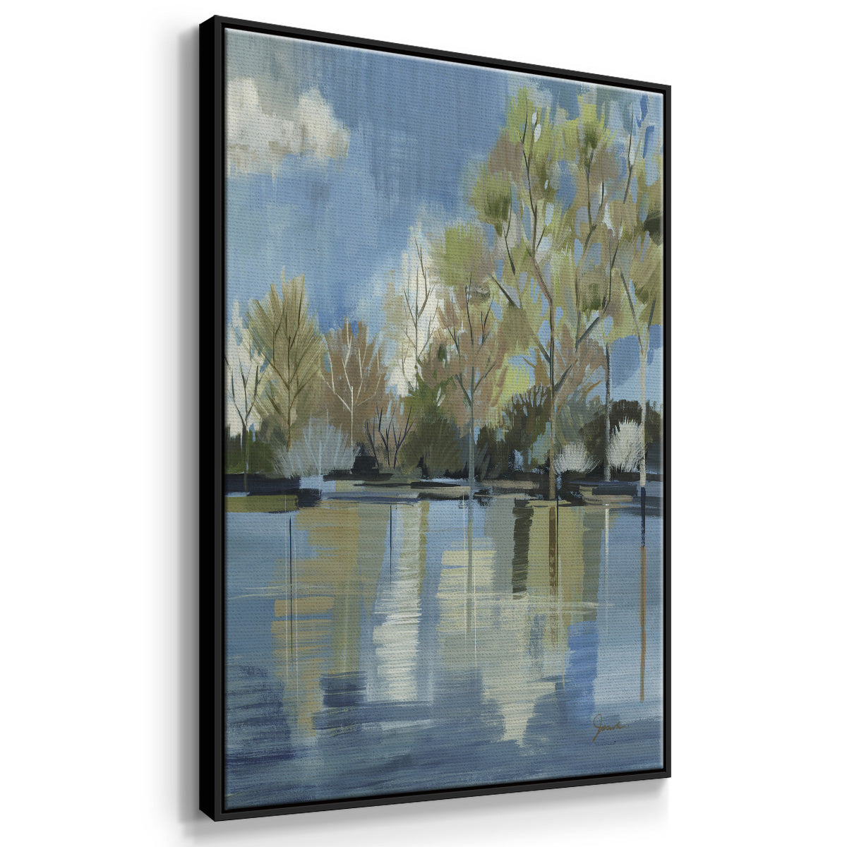 Enchanted Forest I - Floater Framed Canvas Print