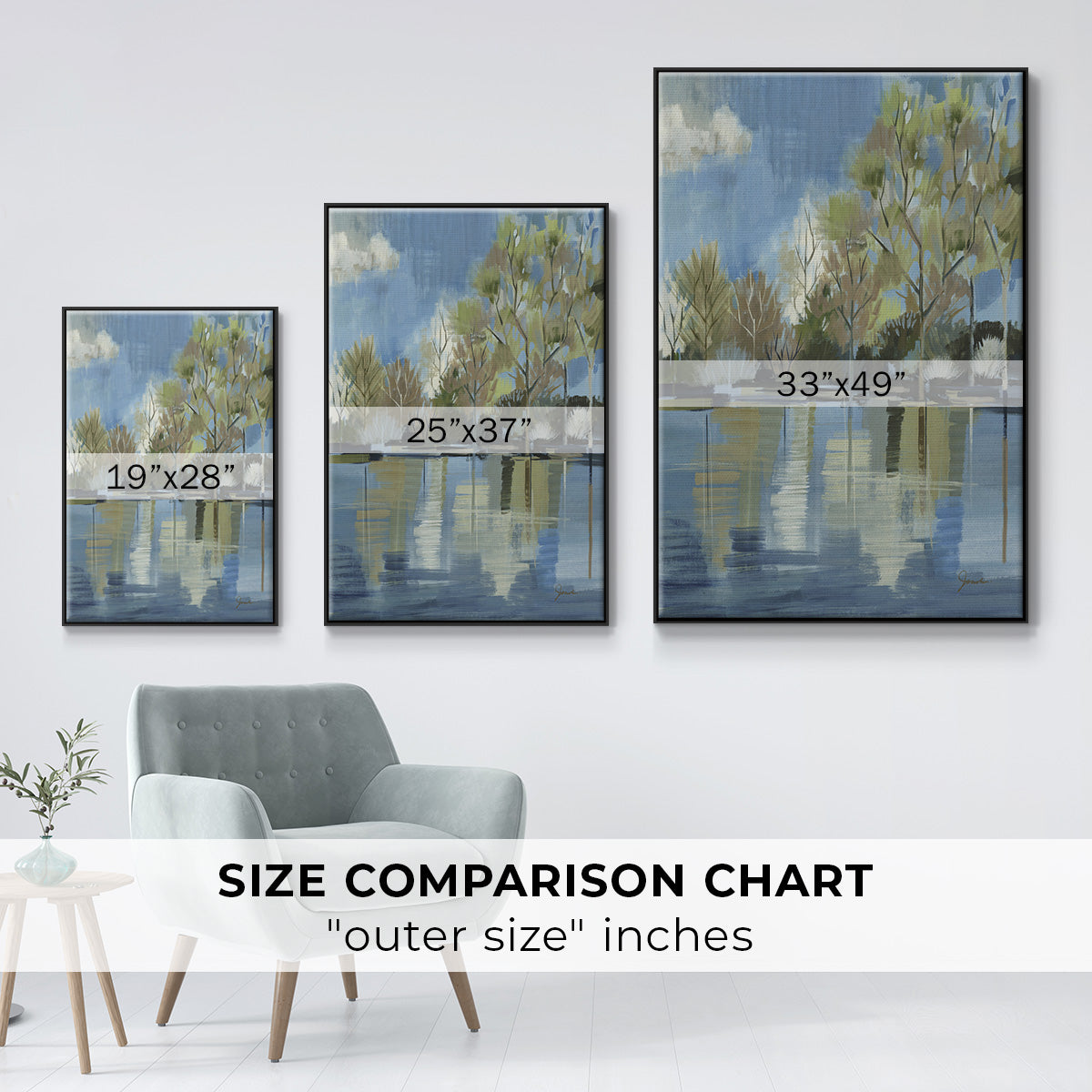 Enchanted Forest I - Floater Framed Canvas Print