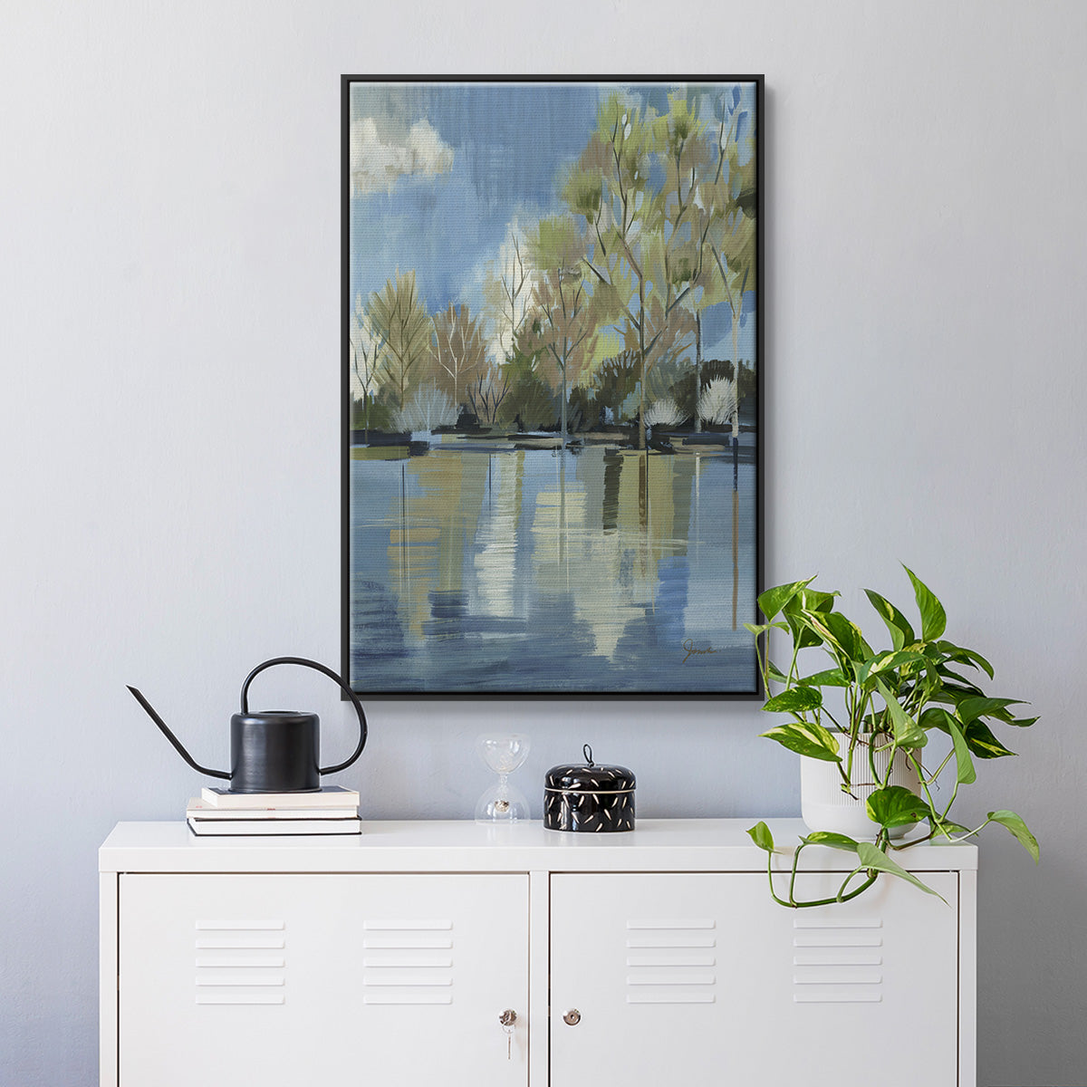 Enchanted Forest I - Floater Framed Canvas Print