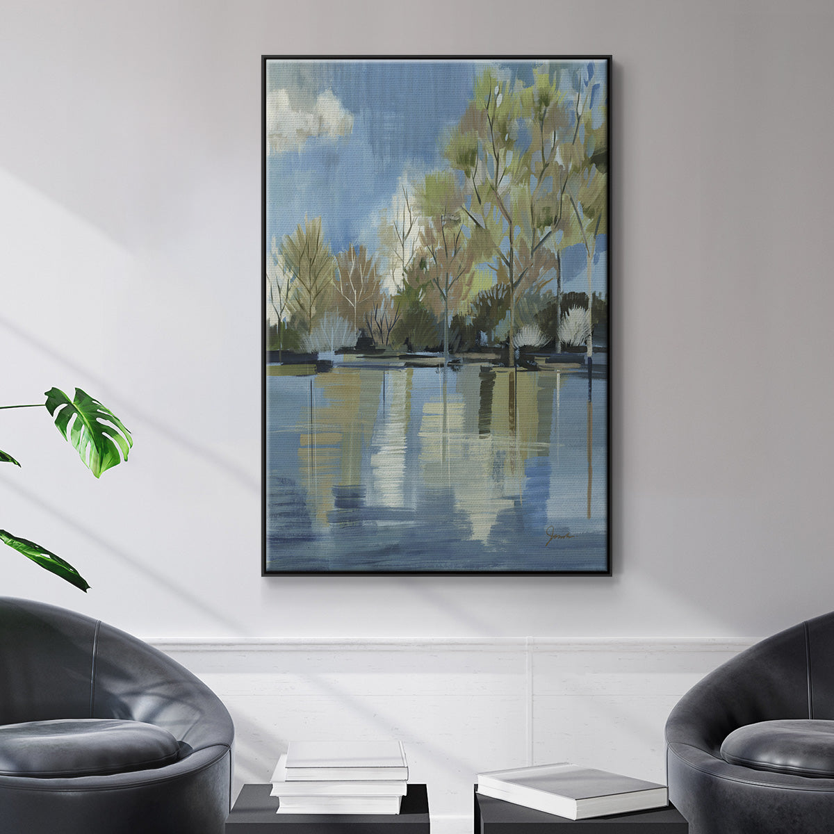 Enchanted Forest I - Floater Framed Canvas Print