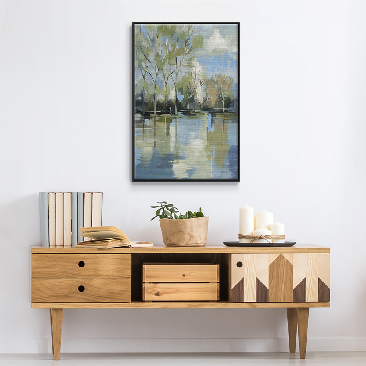 Enchanted Forest II - Floater Framed Canvas Print