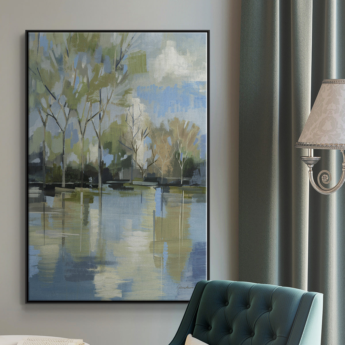Enchanted Forest II - Floater Framed Canvas Print