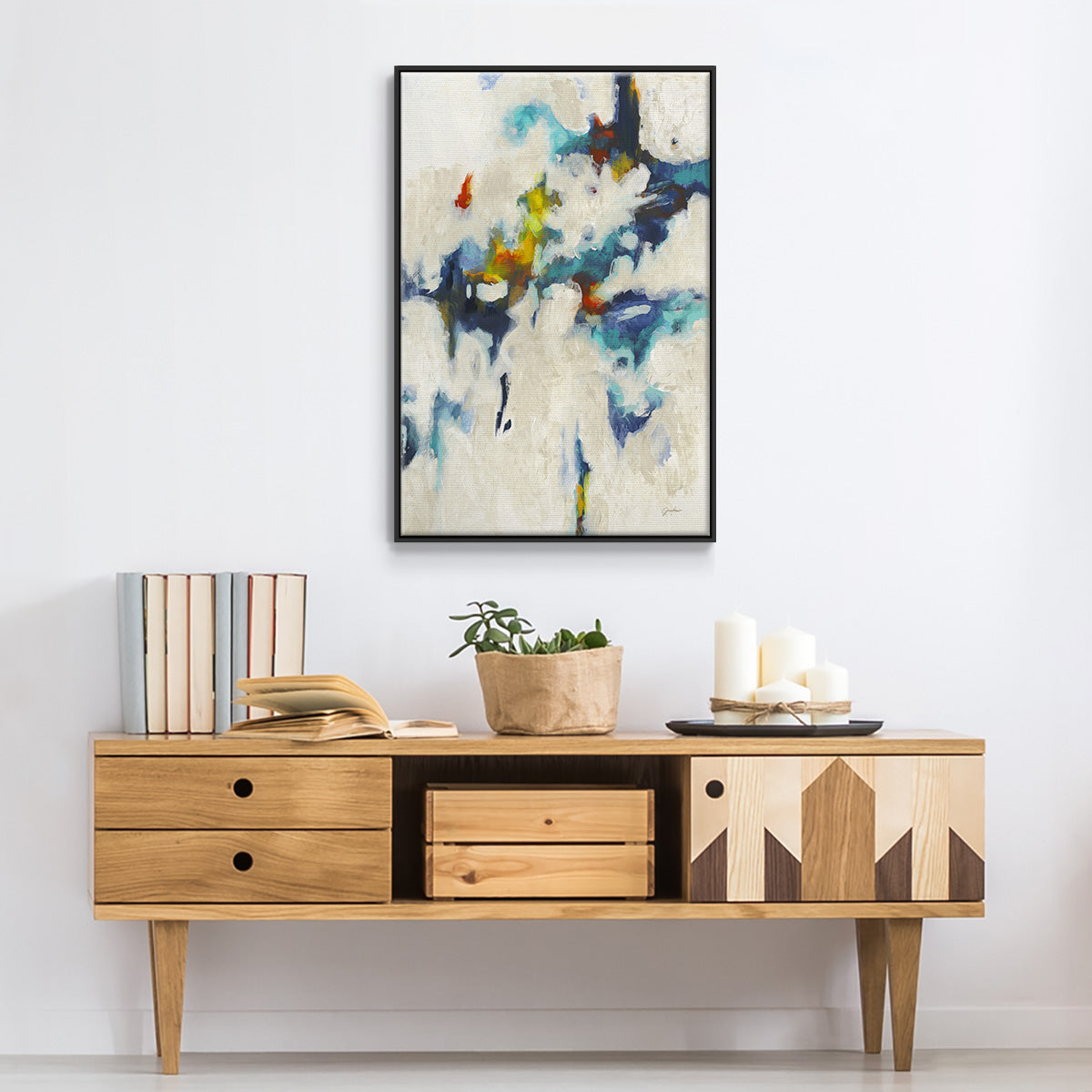 Find & Seek - Floater Framed Canvas Print