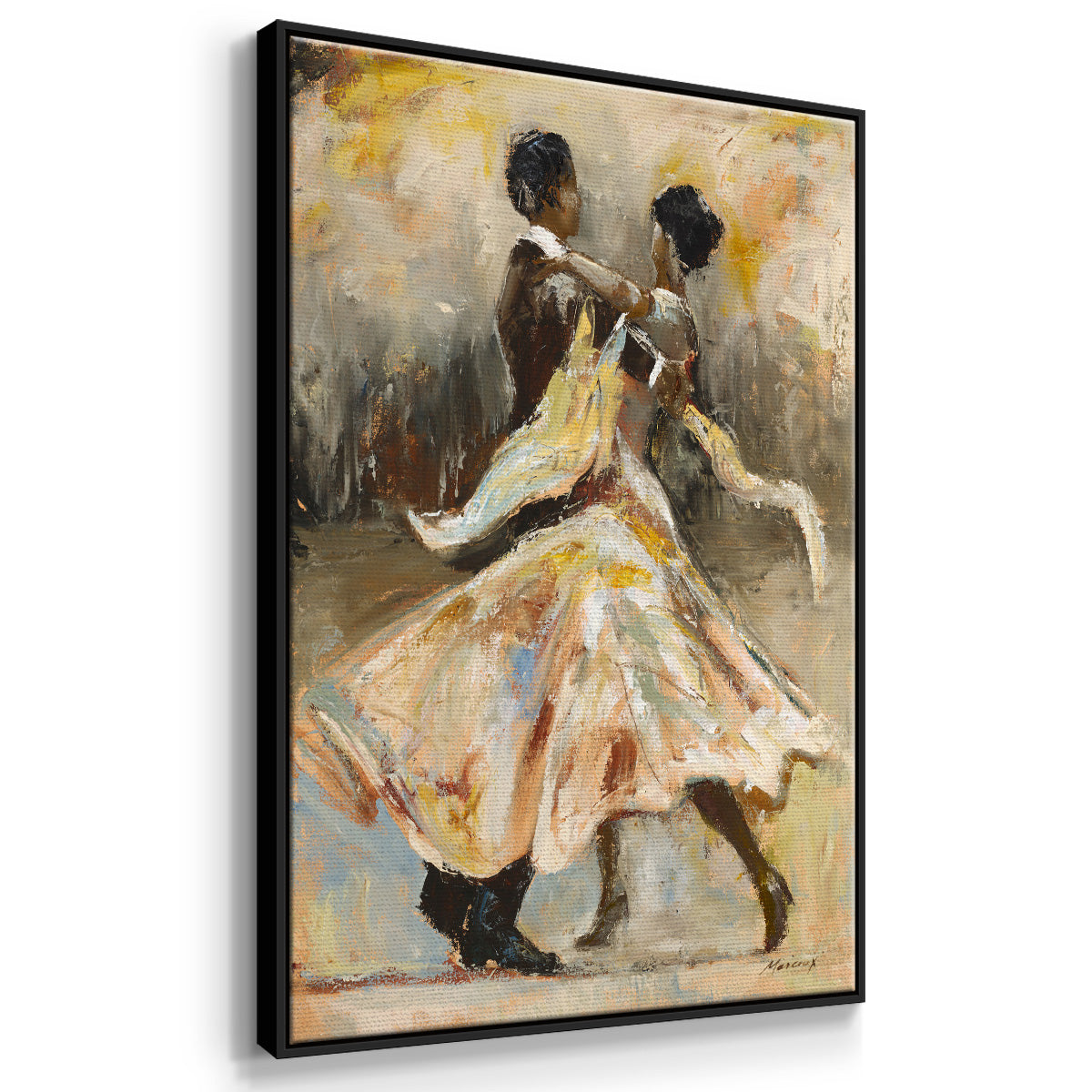 Night Out - Floater Framed Canvas Print
