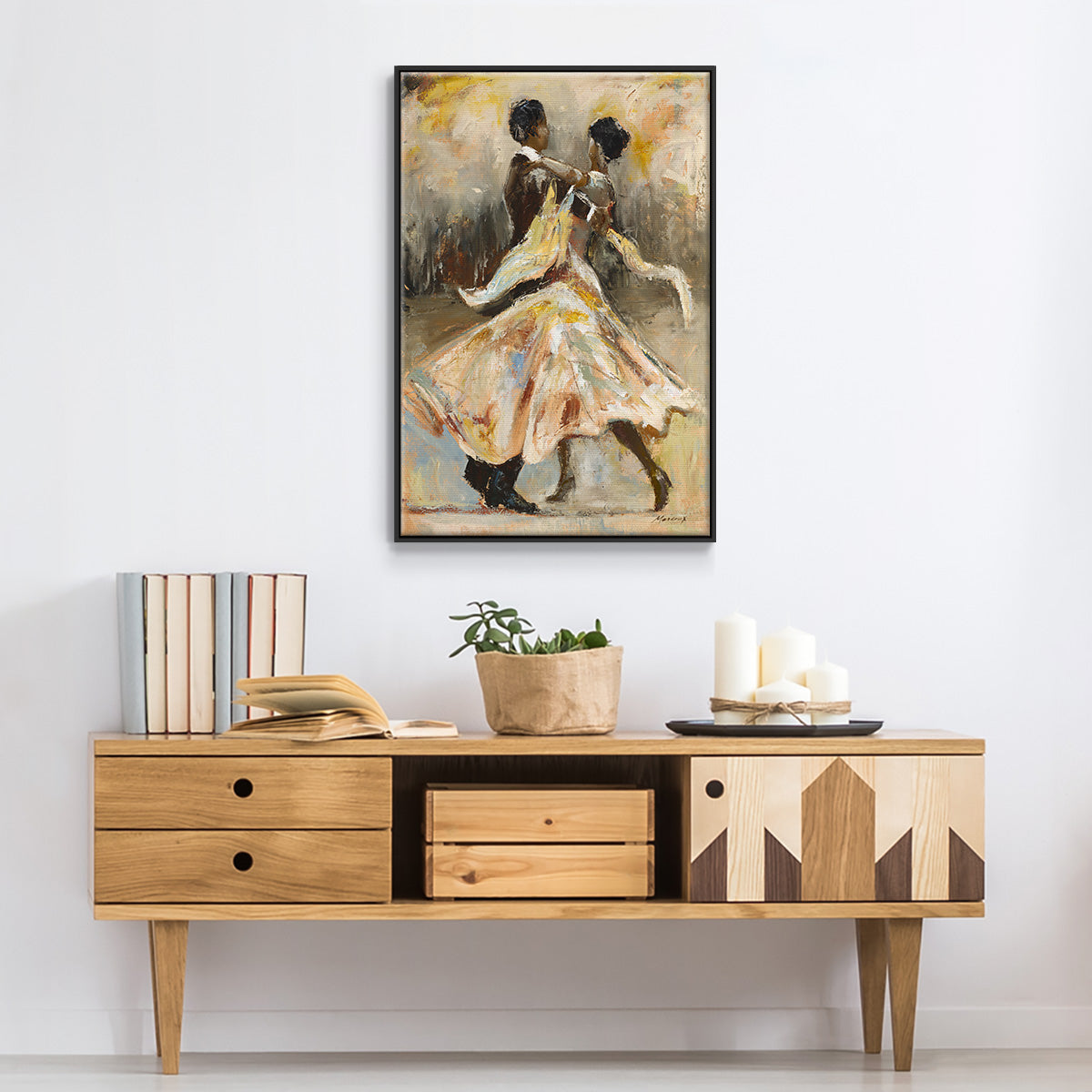 Night Out - Floater Framed Canvas Print