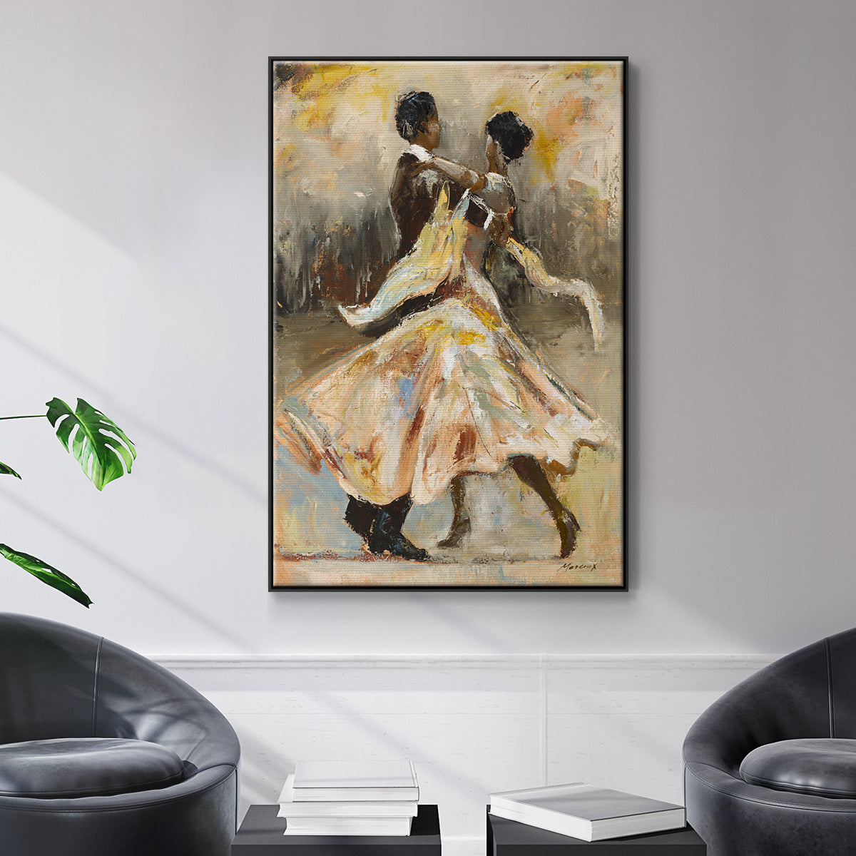Night Out - Floater Framed Canvas Print