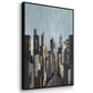 City Beat - Floater Framed Canvas Print