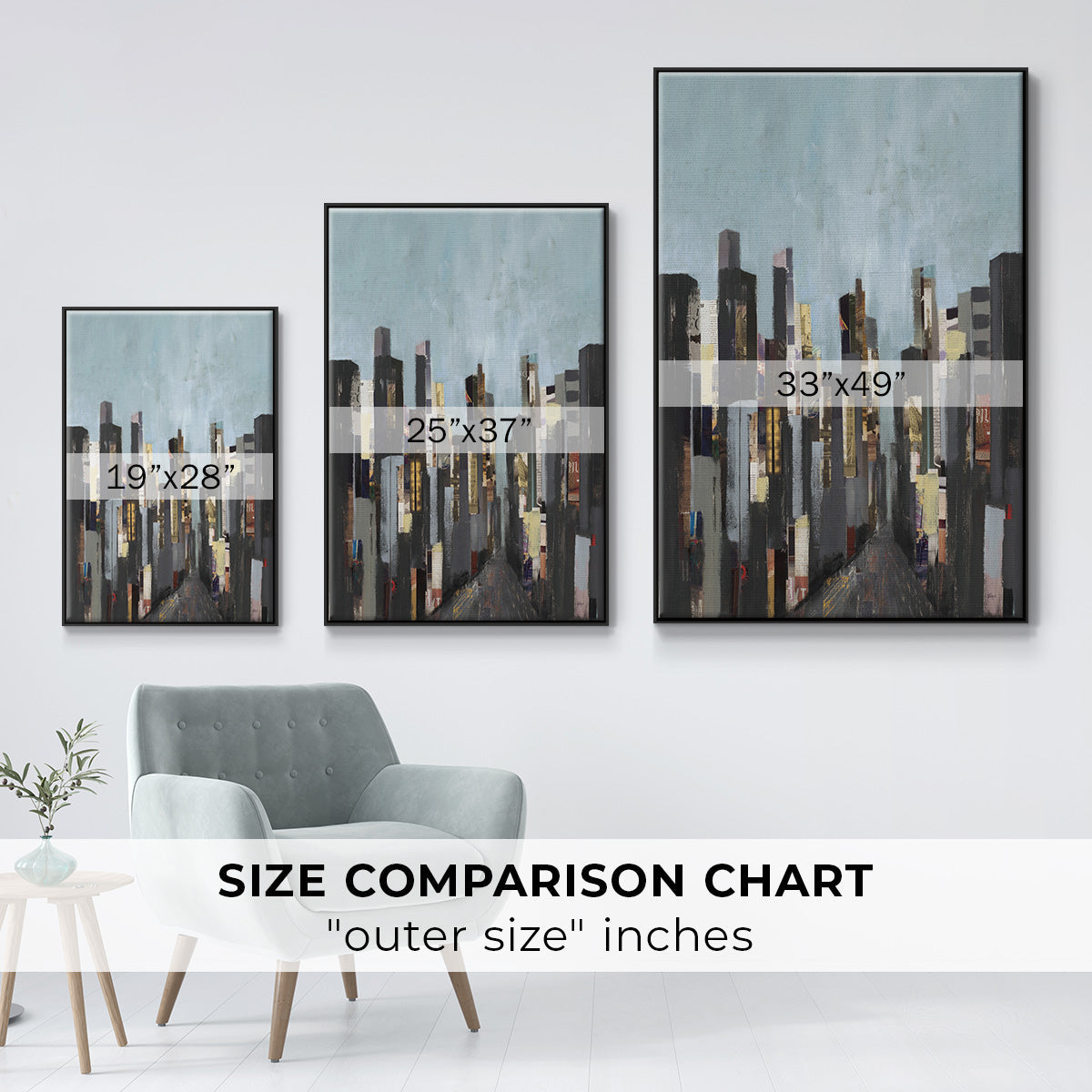 City Beat - Floater Framed Canvas Print