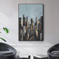 City Beat - Floater Framed Canvas Print