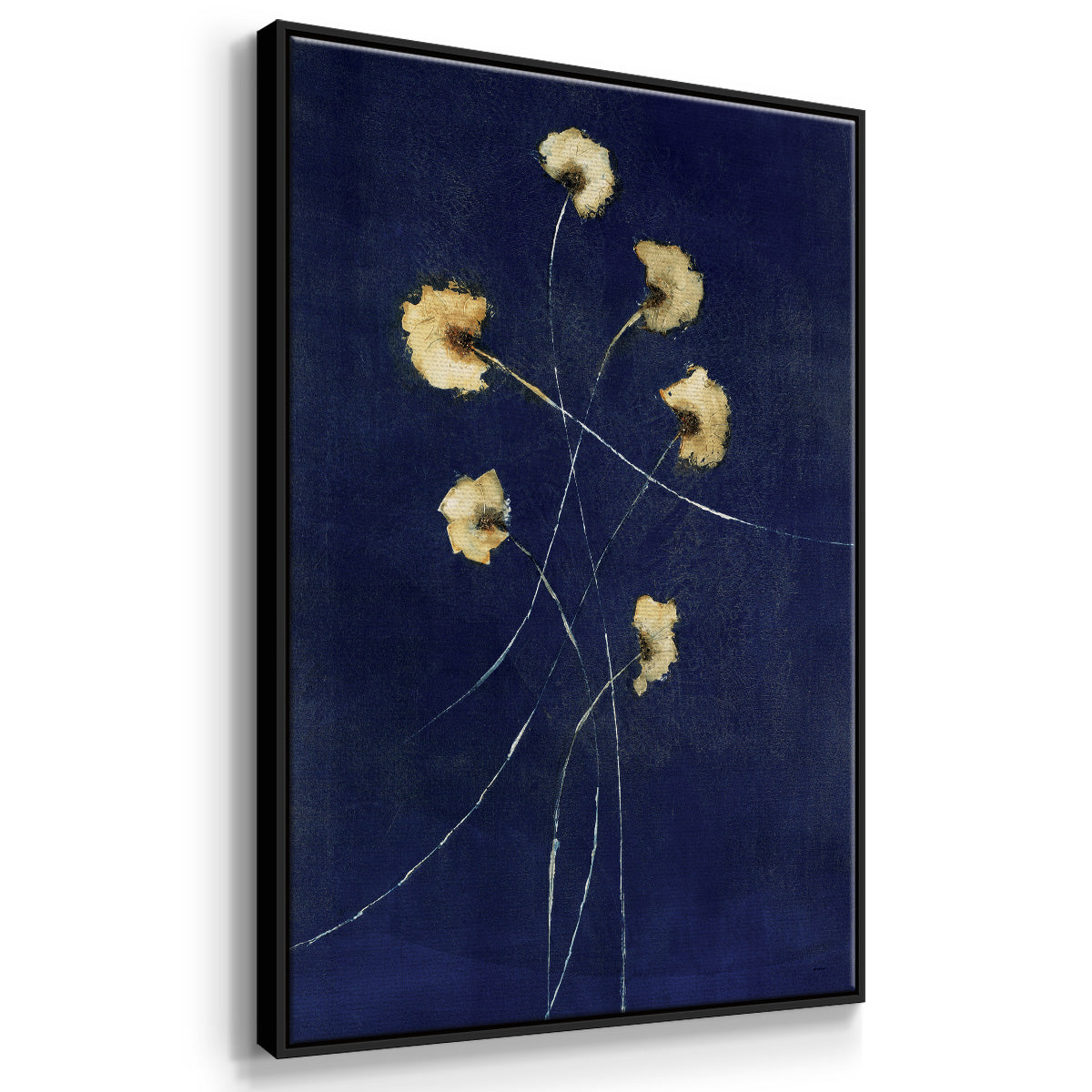 Indigo 1 - Floater Framed Canvas Print