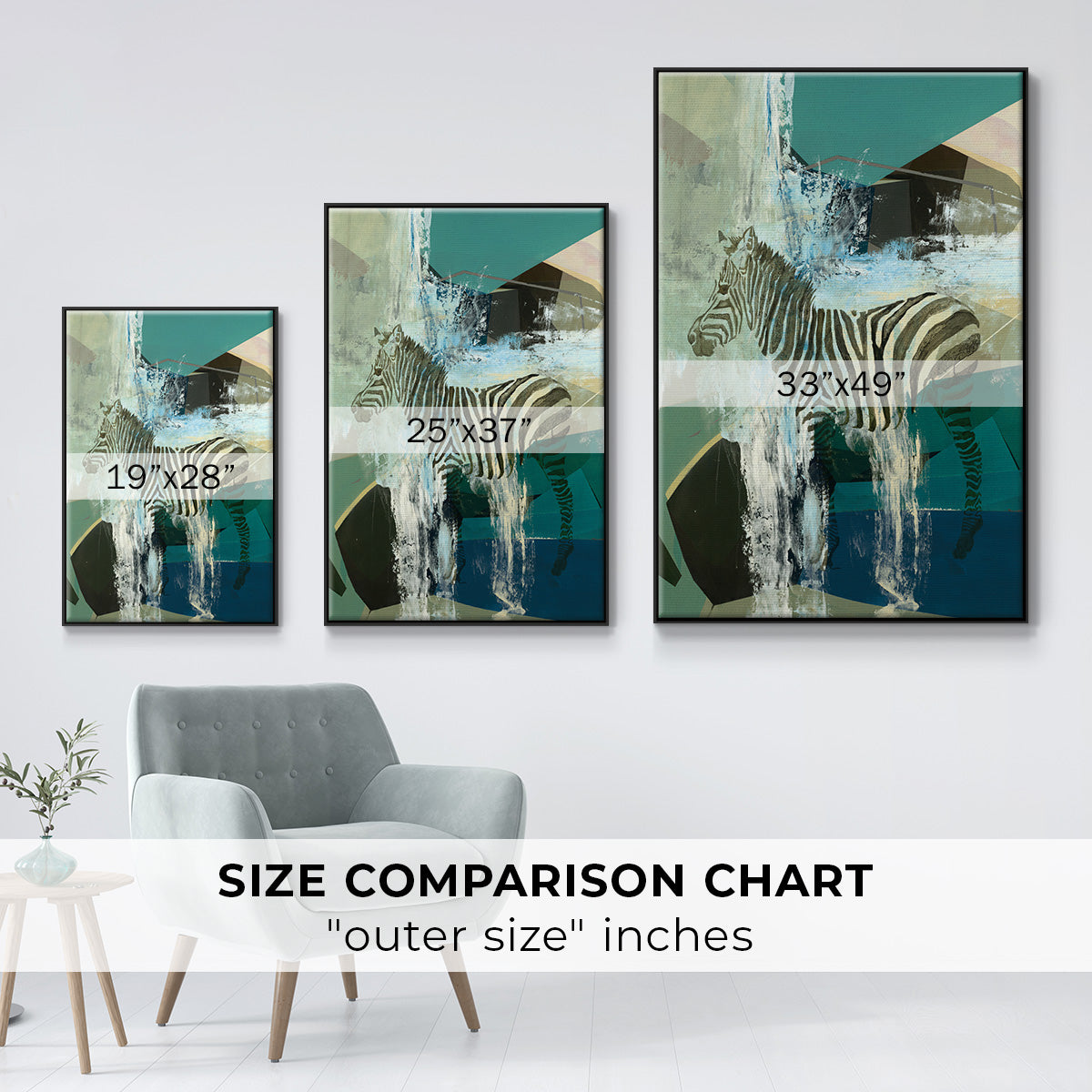 Crossing the Lines - Floater Framed Canvas Print