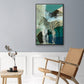 Crossing the Lines - Floater Framed Canvas Print